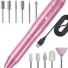 Simver Elektrische Nagelfrees - 11 Nagelvijl Bitjes En 56 Schuurrolletjes - Manicure / Pedicure - Roze - Cadeautip - Kerstcadeau -Modecosmetica Winkel 965x1200 1