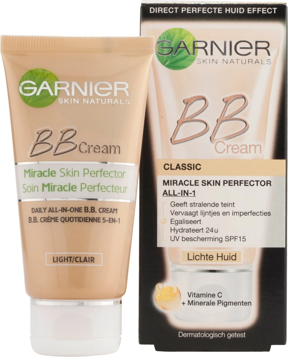 Garnier SkinActive - BB Cream Classic Light 5-in-1 Dagverzorging - 50ml - Getinte Dagcrème 10 Garnier SkinActive - BB Cream Classic Light 5-in-1 Dagverzorging - 50ml - Getinte Dagcrème - Image 8