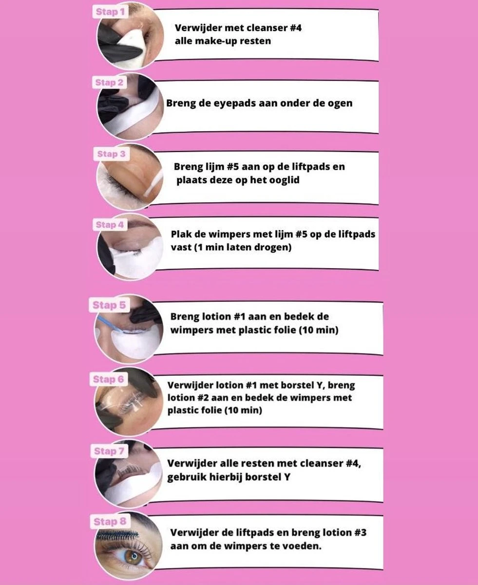 Merkloos Wimper & Wenkbrauw Lifting Set - Wimperlift - Wenkbrauwlift - Lashlift - Browlift - Proffesional Wimperlifting - Lash Lift - Wimperkit - Wenkbrauwkit - Permanent Gekrulde Wimpers - Lashes And Brows - Lash & Brow Kit 11 Merkloos Wimper & Wenkbrauw Lifting Set - Wimperlift - Wenkbrauwlift - Lashlift - Browlift - Proffesional Wimperlifting - Lash Lift - Wimperkit - Wenkbrauwkit - Permanent Gekrulde Wimpers - Lashes And Brows - Lash & Brow Kit - Image 9