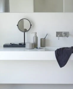 Omliox Make Up En Scheer Spiegel - Ronde Standspiegel - 10x Vergroting - Ø19cm - Mat Zwart -Modecosmetica Winkel 992x1200 2